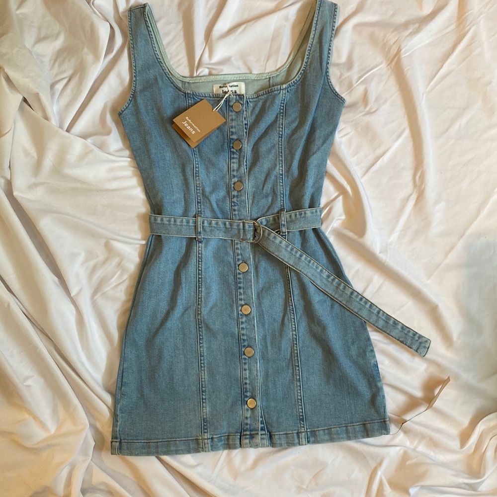 Denim Reformation dress